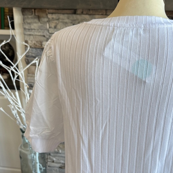 Design History White Ribbed Blouse - Picture 9 of 12